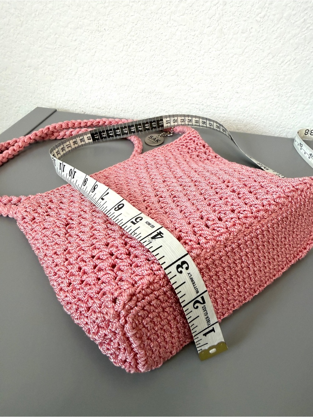 The Sak Pink Crochet Crossbody Bag - Picture 4 of 7